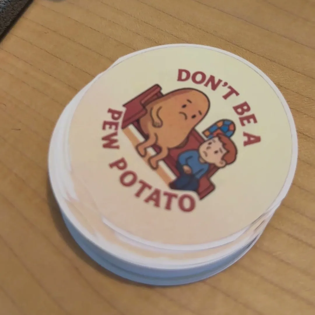 A stack of finished pin-back buttons